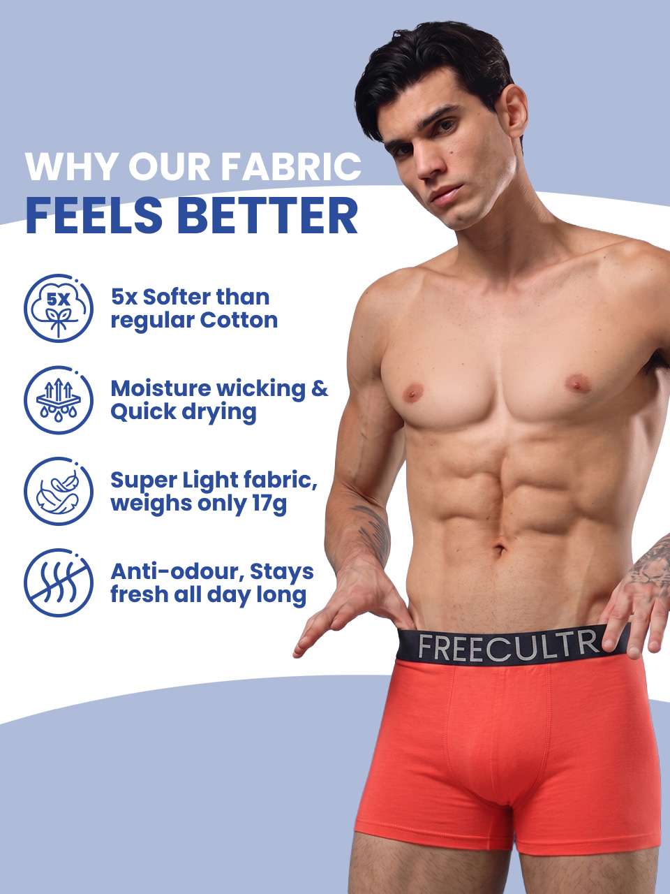 Men's Organic Cotton Trunks Pack of 1