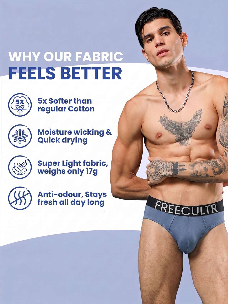 Men's Organic Cotton Briefs Pack of 2