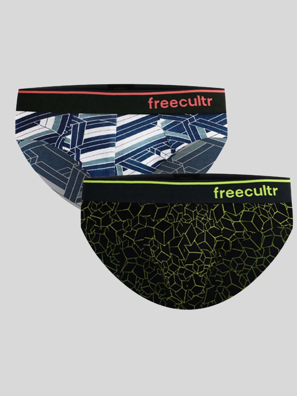 Men's Cotton Printed Briefs (Pack of 2)