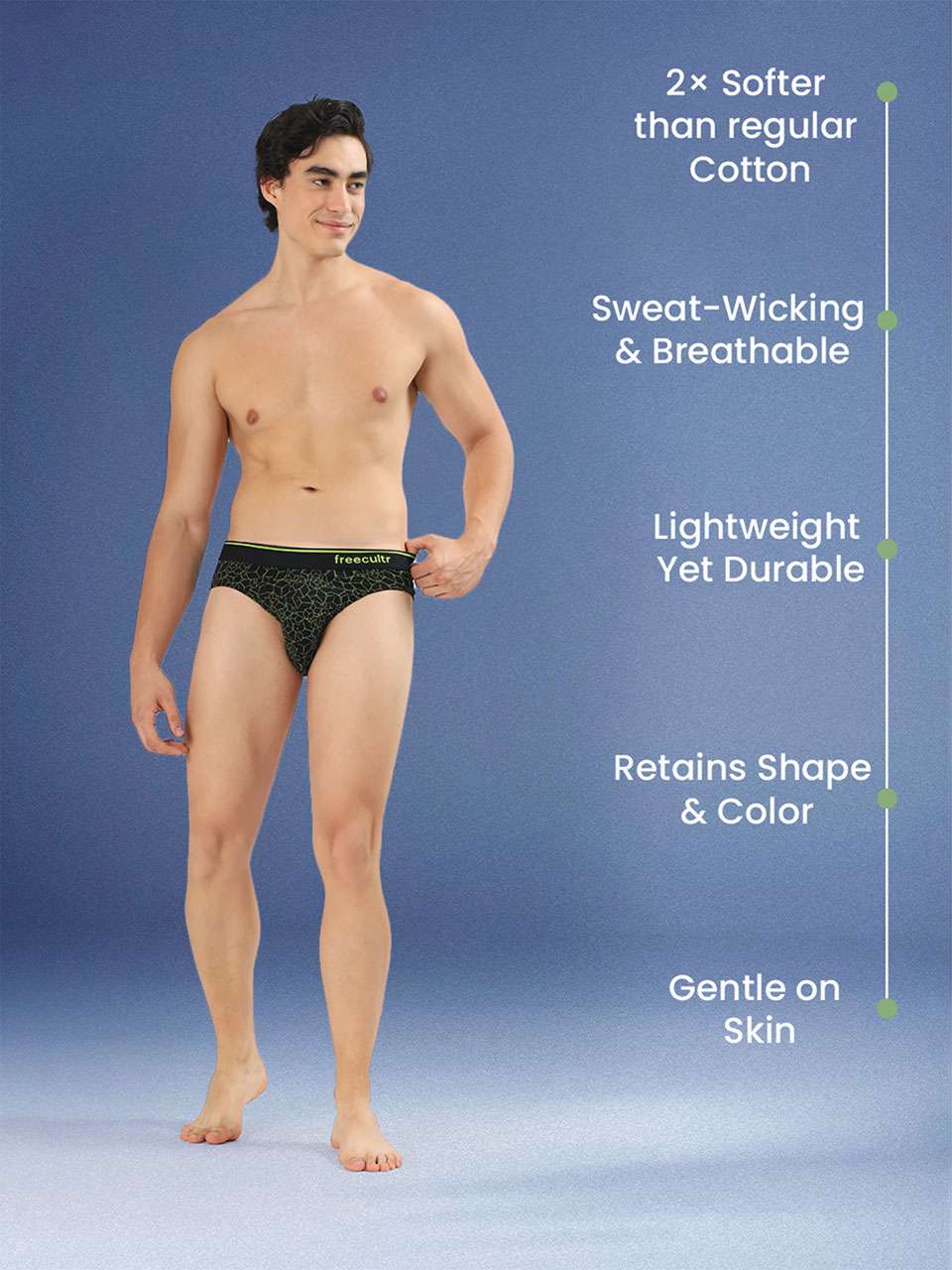 Men's Cotton Printed Briefs (Pack of 2)