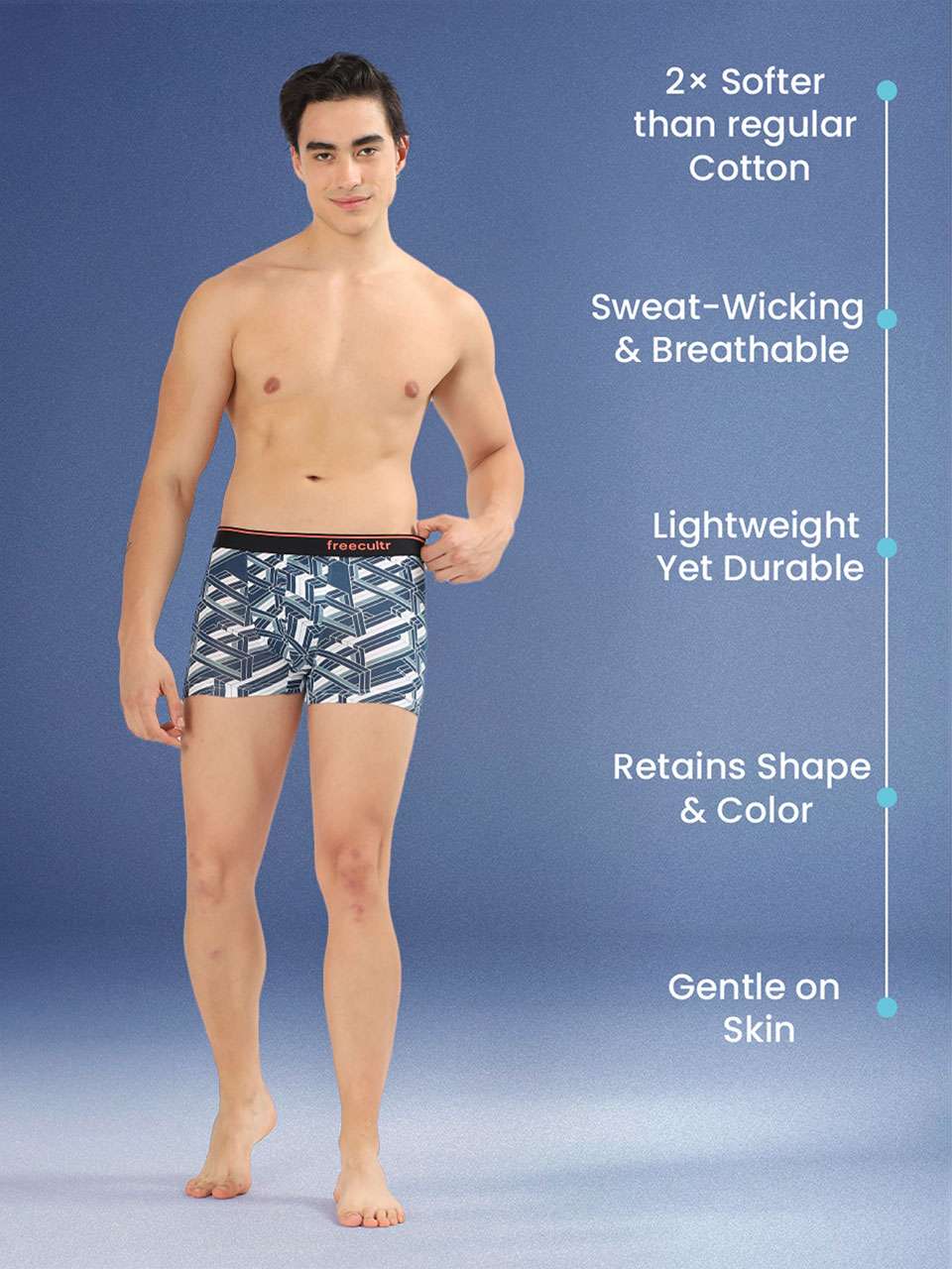 Men's Cotton Printed Trunk (Pack of 2)
