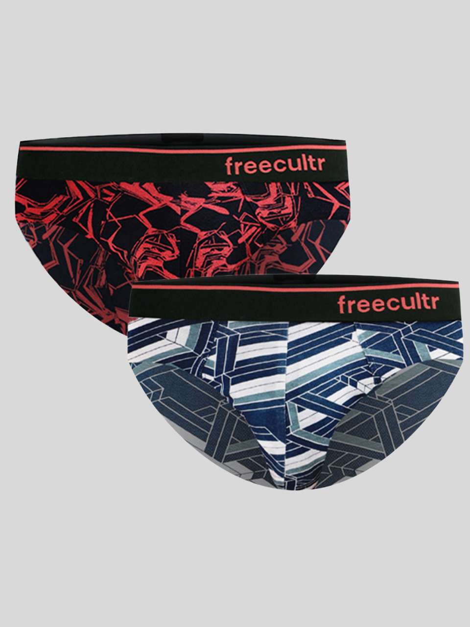 Men's Cotton Printed Briefs (Pack of 2)