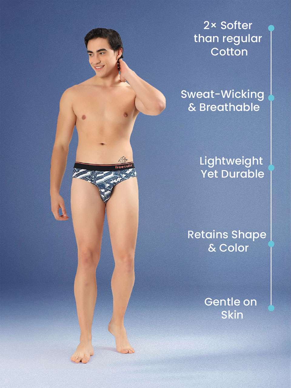 Men's Cotton Printed Briefs (Pack of 2)