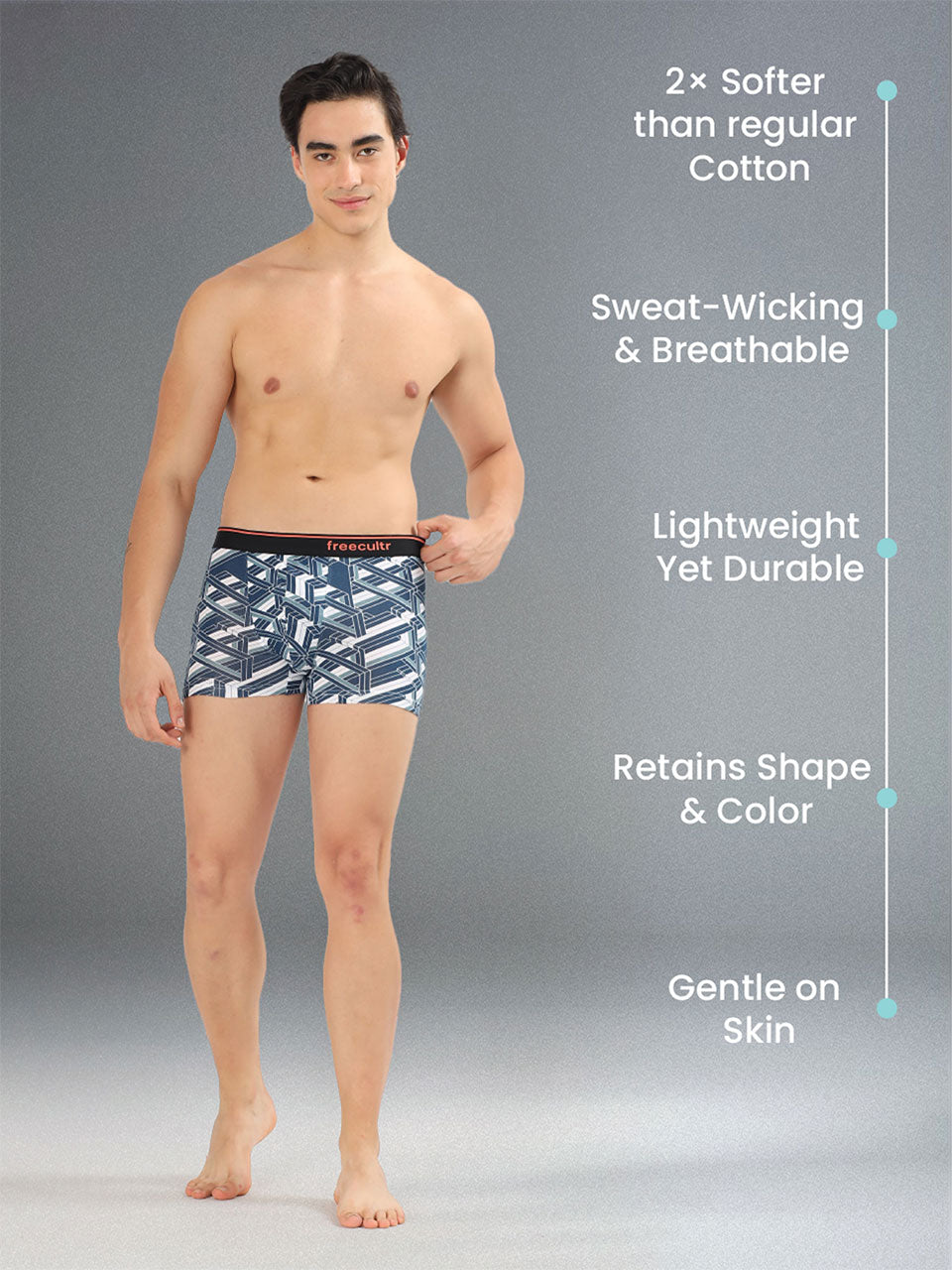 Men's Cotton Printed Trunk (Pack of 6)