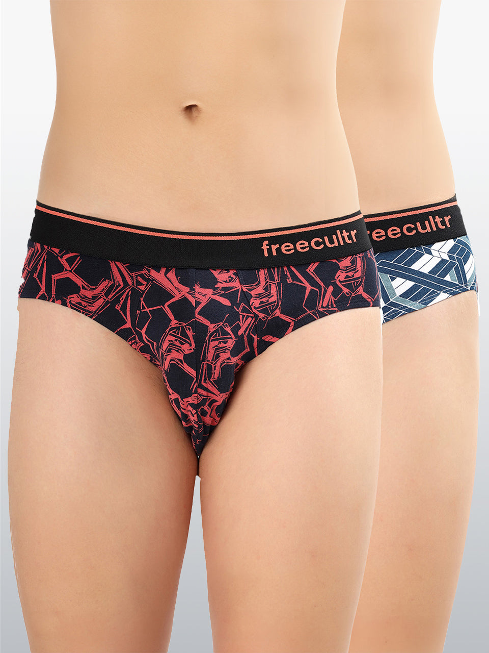 Men's Cotton Printed Briefs (Pack of 2)