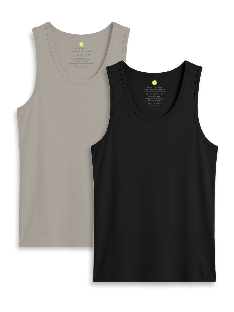 Twin Skin Organic Bamboo Vest - Comfort Fit (Pack of 2)