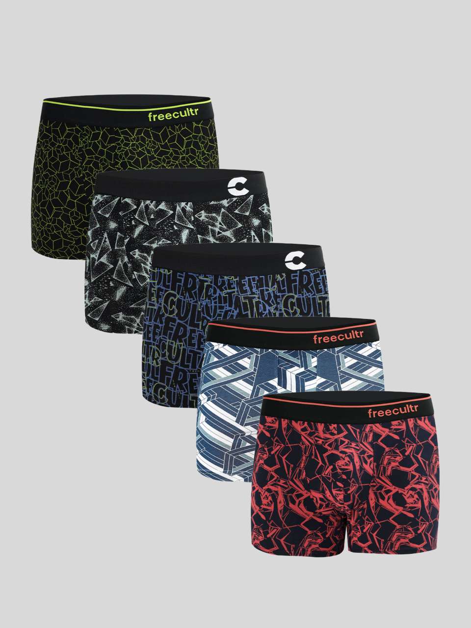 Men's Cotton Printed Trunk (Pack of 5)