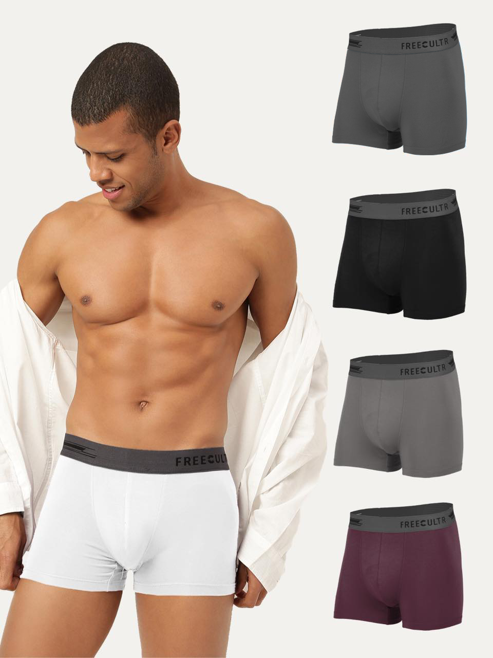 Men's Anti-Bacterial Micro Modal Trunk (Pack of 5)