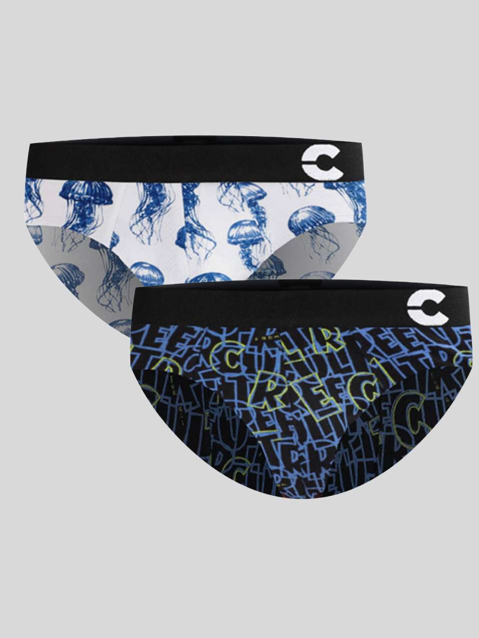 Men's Cotton Printed Briefs (Pack of 2)