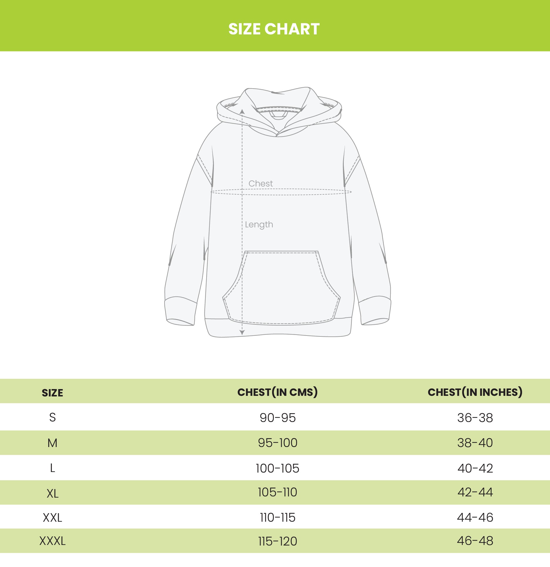 size chart image