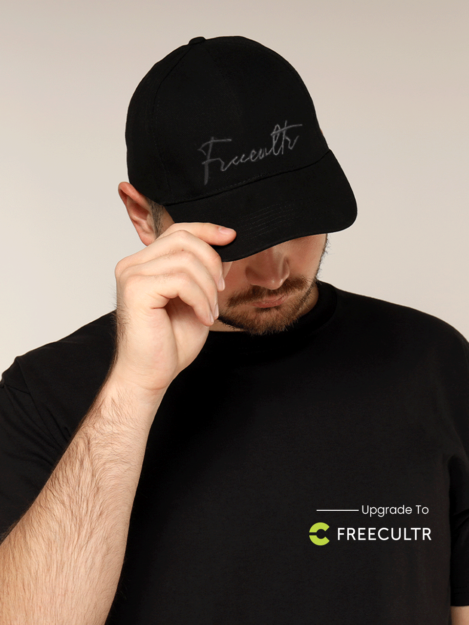 Unisex Baseball Cotton Twill Cap | Black