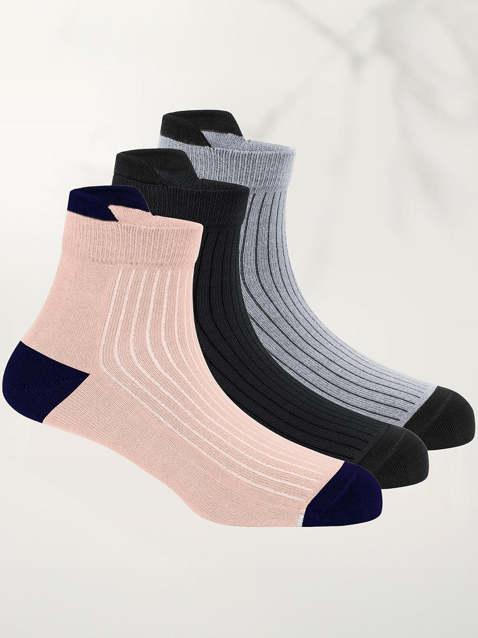 Bamboo Ankle Socks-Pack of 3