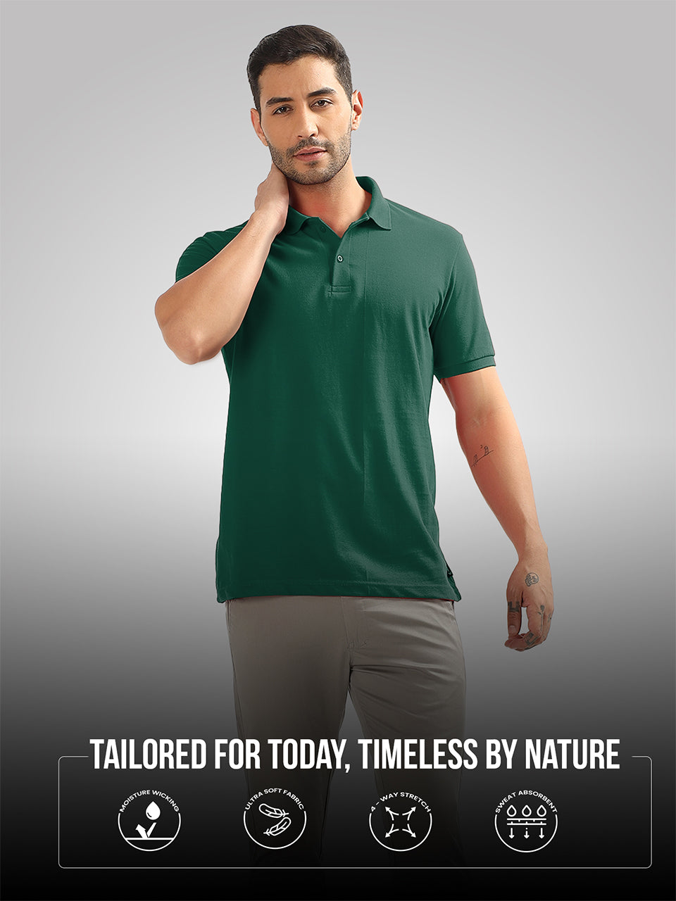 Organic Cotton Polo T-Shirt Pack of 2