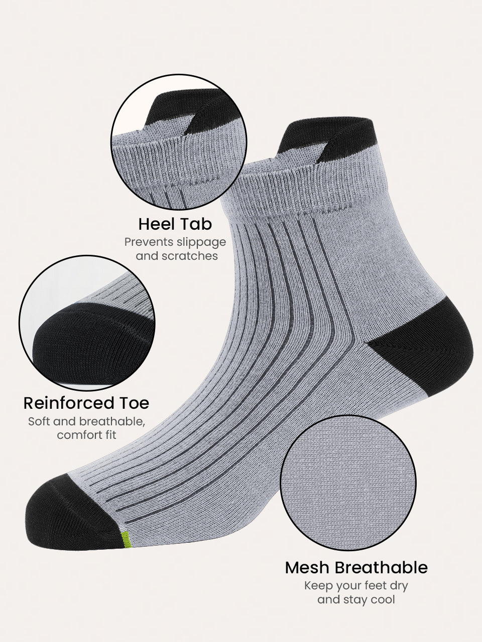 Bamboo Ankle Socks-Pack of 2