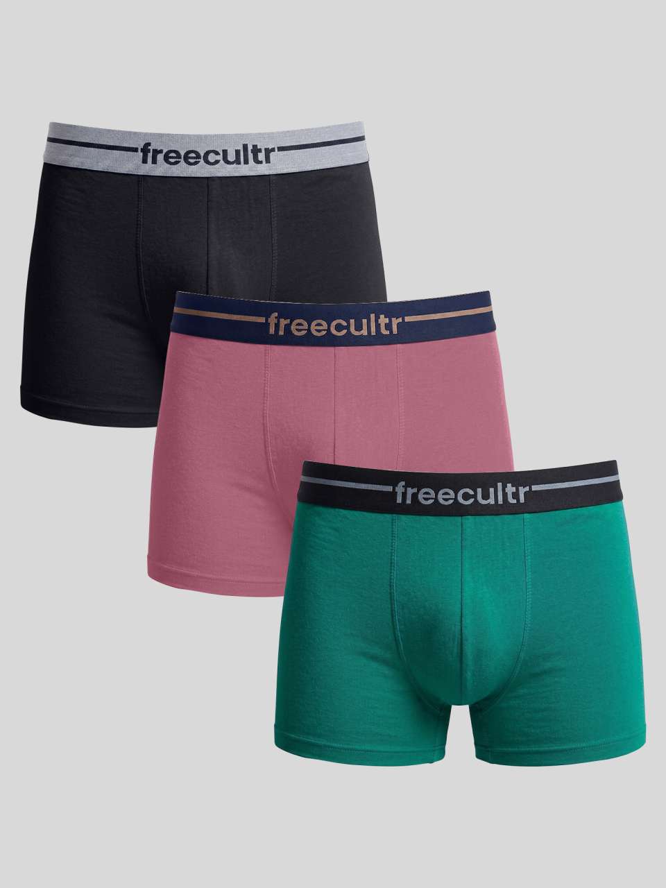 Men’s Adaptive Cotton Stretch Trunks Pack of 3