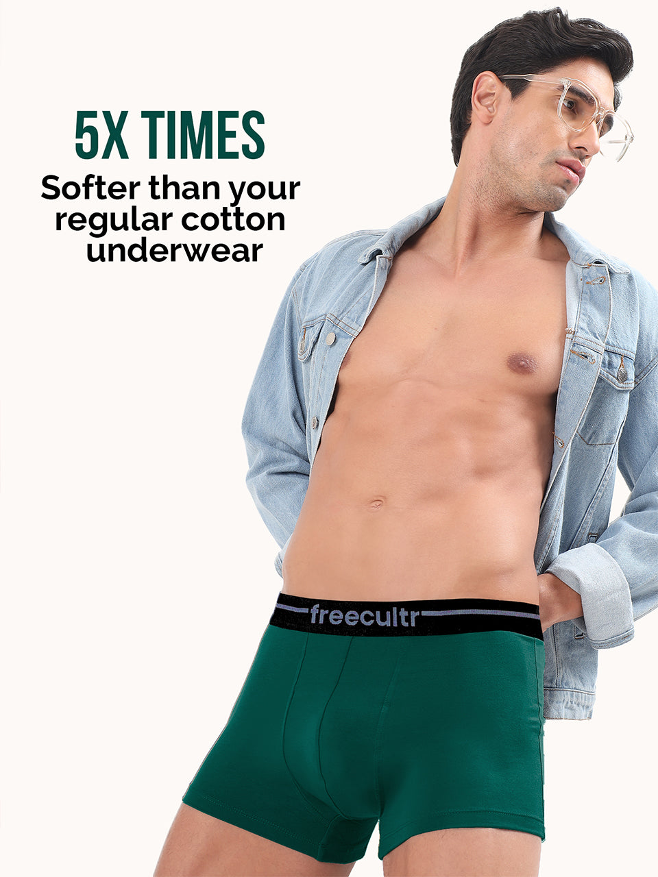 Men’s Adaptive Cotton Stretch Trunks Pack of 1