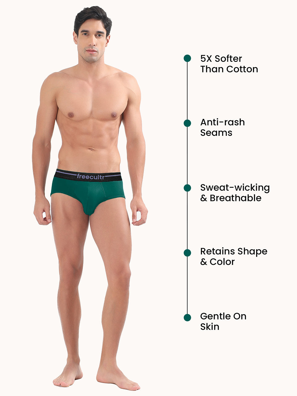 Men’s Adaptive Cotton Stretch Briefs Pack of 1