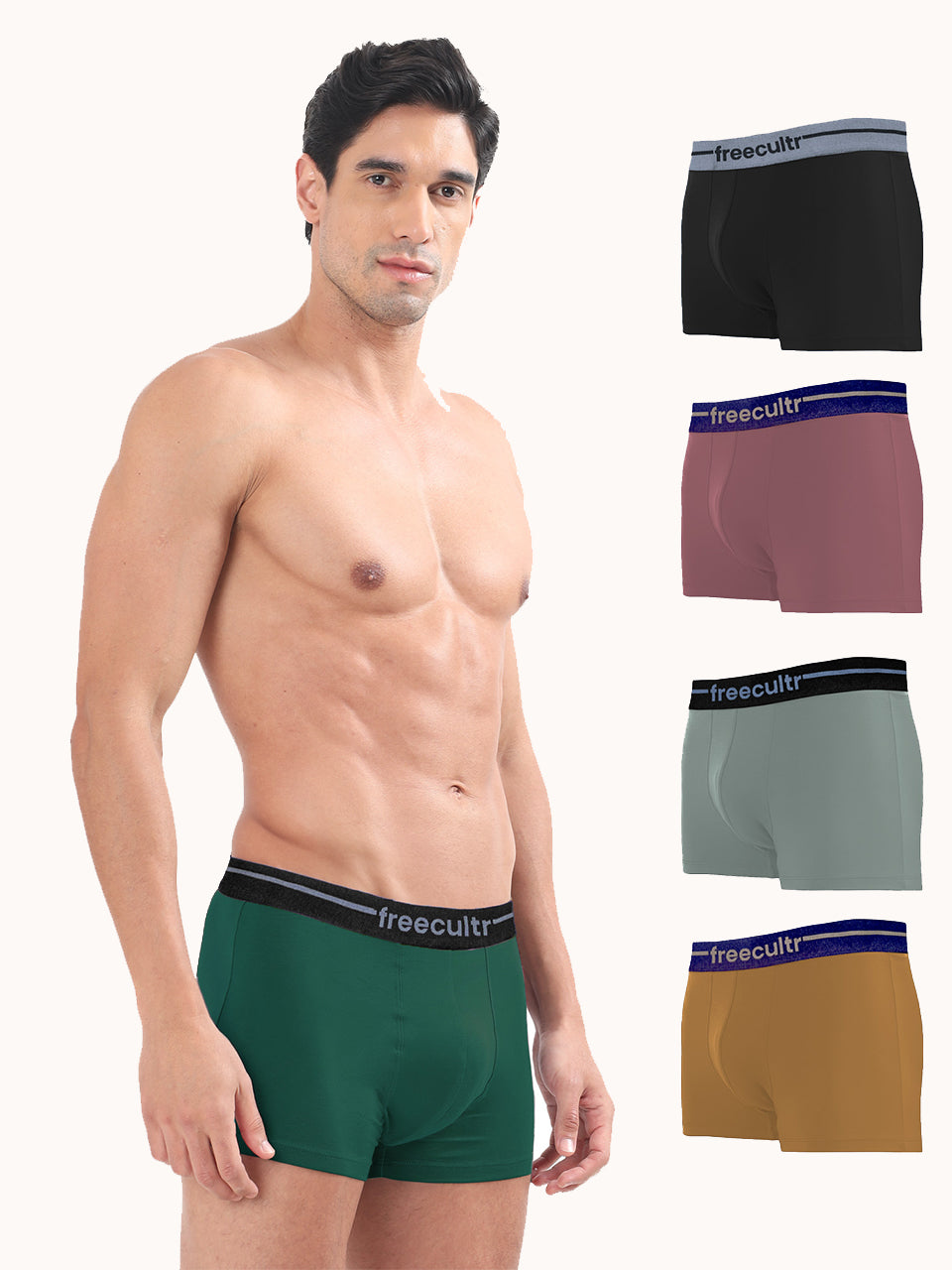 Men’s Adaptive Cotton Stretch Trunks Pack of 5
