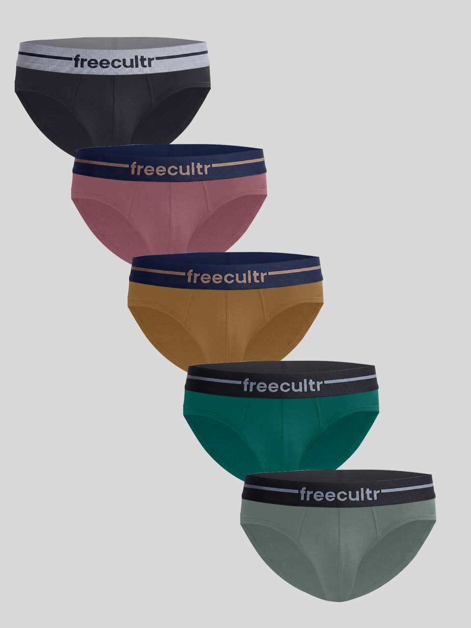 Men’s Adaptive Cotton Stretch Briefs Pack of 5