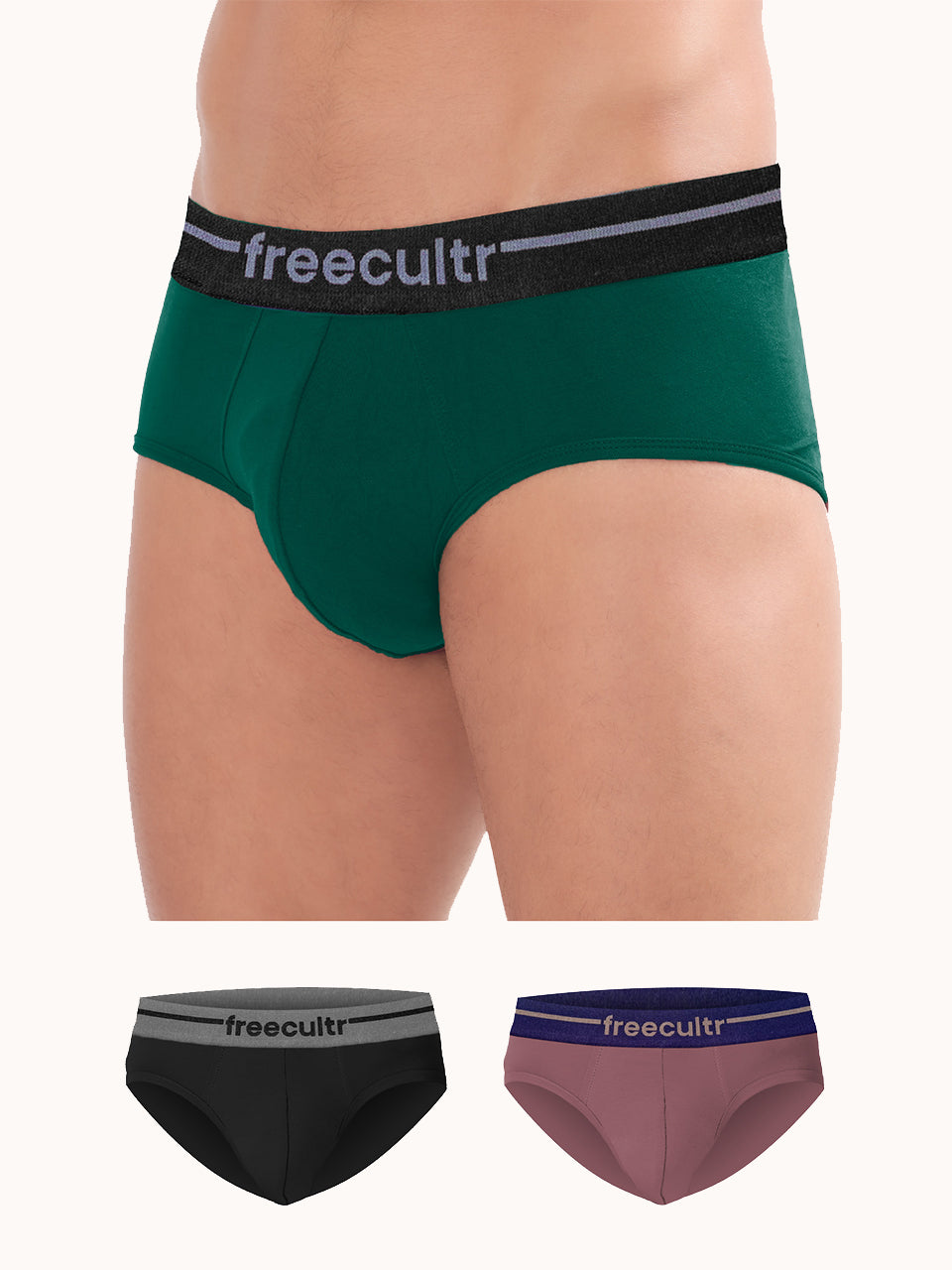 Men’s Adaptive Cotton Stretch Briefs Pack of 3