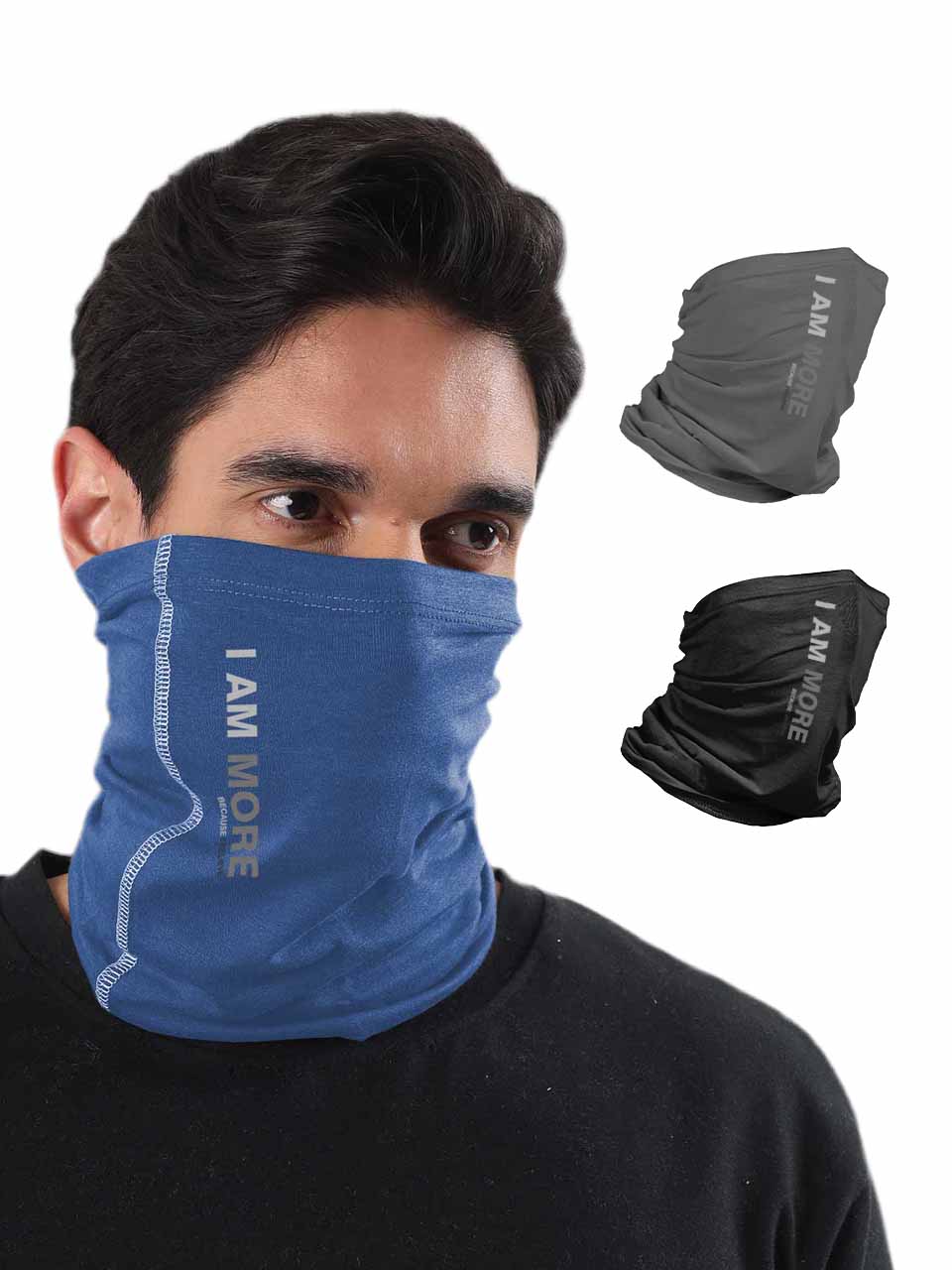 Unisex Organic Bandana Masks - Printed (Pack of 3)