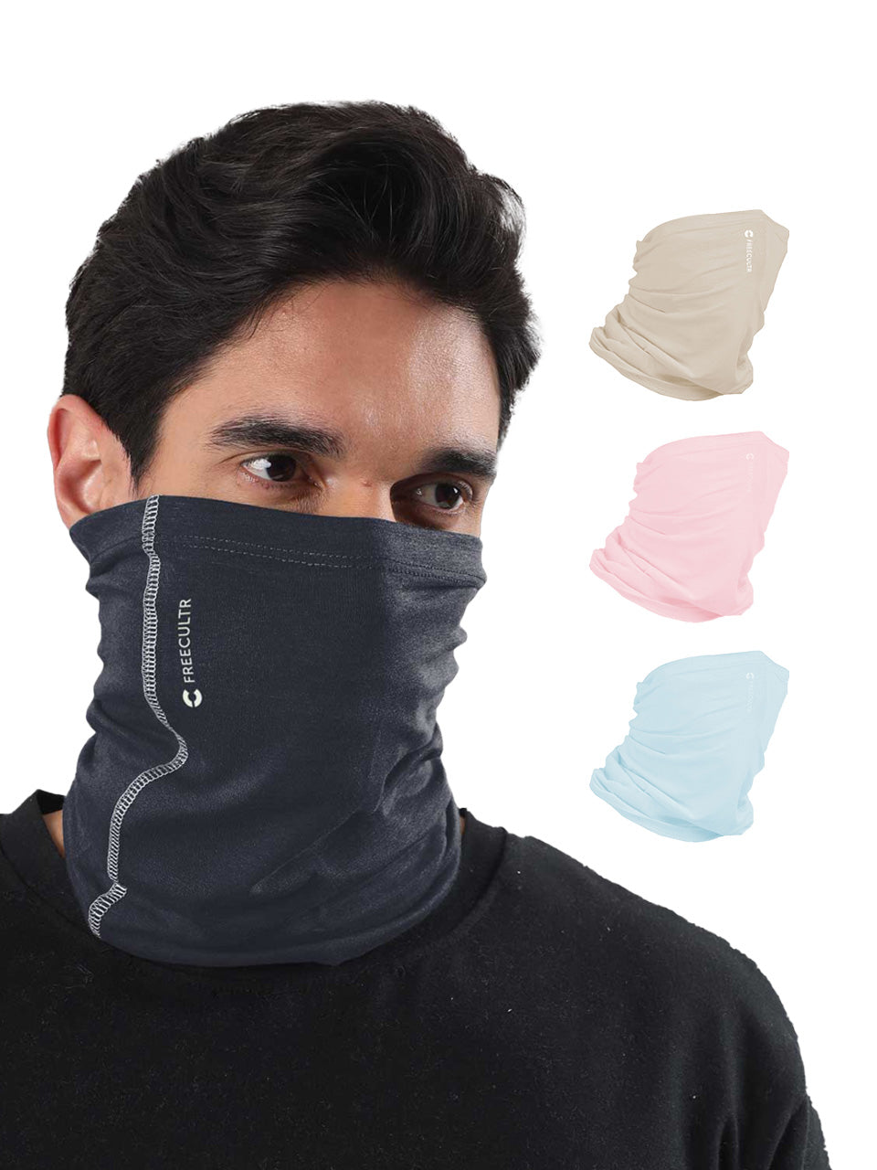 Unisex Organic Bandana Masks - Plain (Pack of 4)