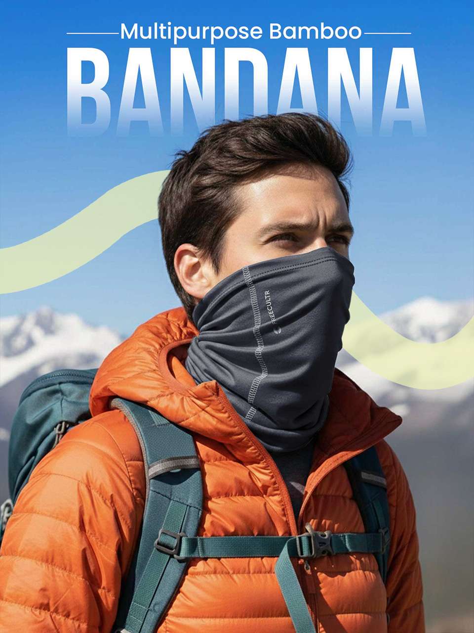 Unisex Organic Bandana Masks - Plain (Pack of 4)