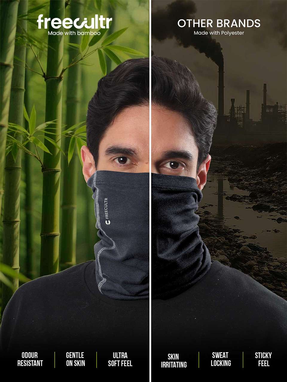 Unisex Organic Bandana Masks - Plain (Pack of 4)