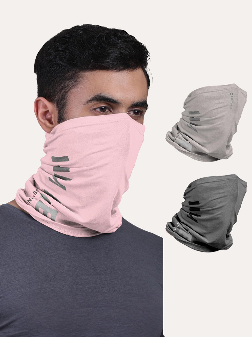 Unisex Organic Bandana Masks - Printed (Pack of 3)