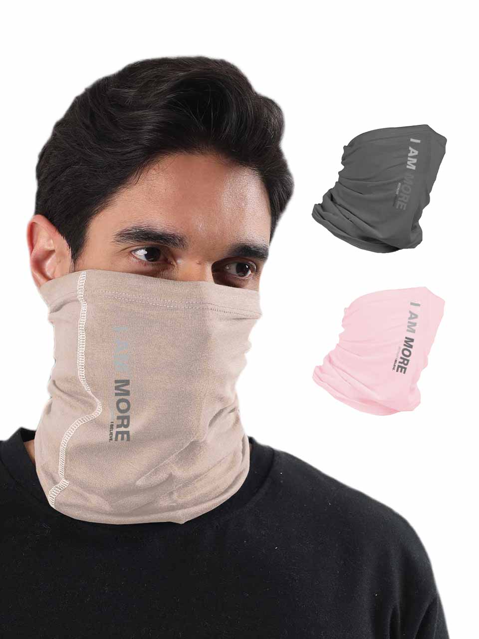 Unisex Organic Bandana Masks - Printed (Pack of 3)