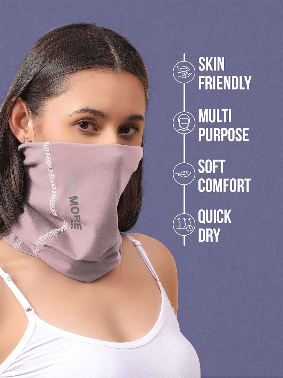 Unisex Organic Bandana Masks - Printed (Pack of 3)