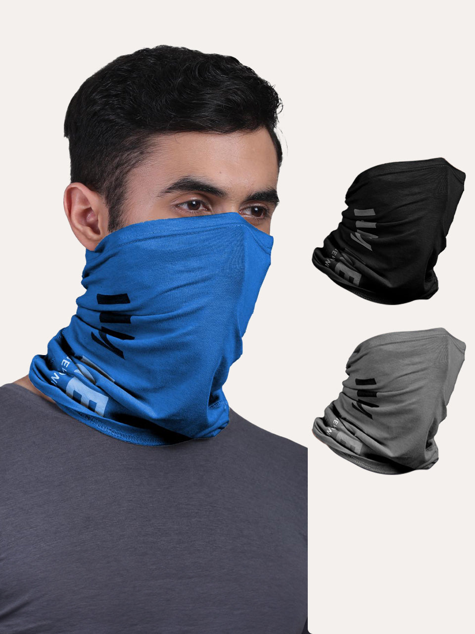 Unisex Organic Bandana Masks - Printed (Pack of 3)