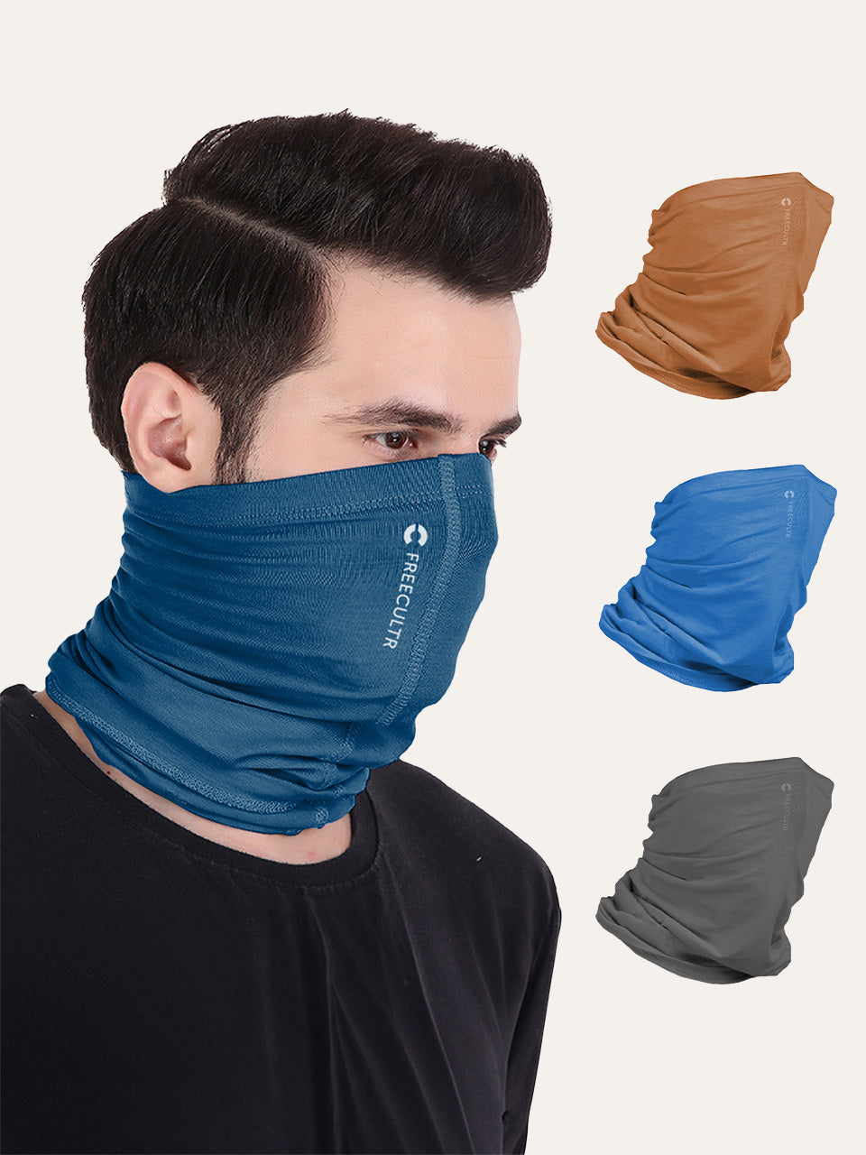 Unisex Organic Bandana Masks - Plain (Pack of 4)