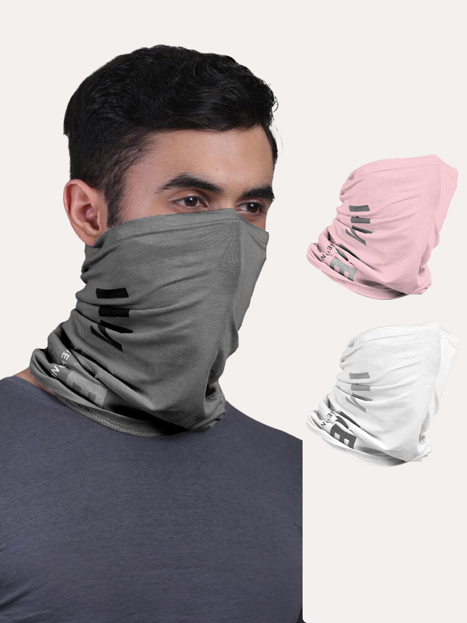 Unisex Organic Bandana Masks - Printed (Pack of 3)