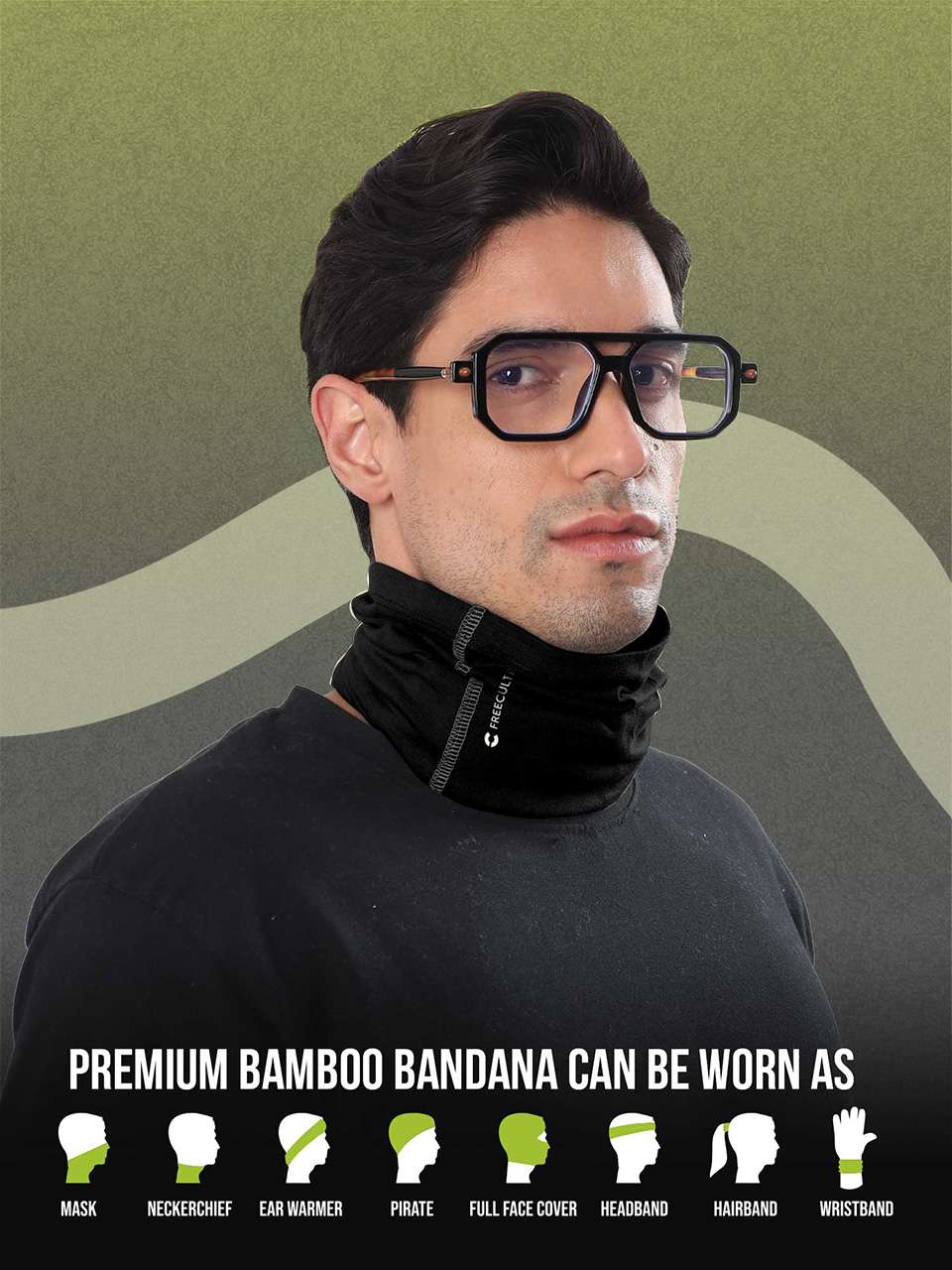 Unisex Organic Bandana Masks - Printed (Pack of 4)