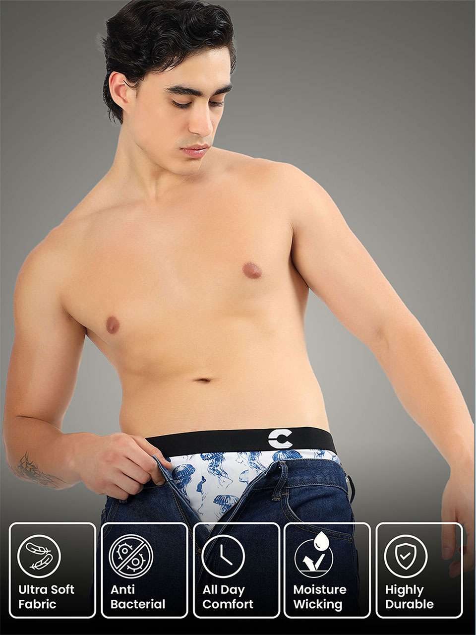 Men's Cotton Printed Trunk (Pack of 1)