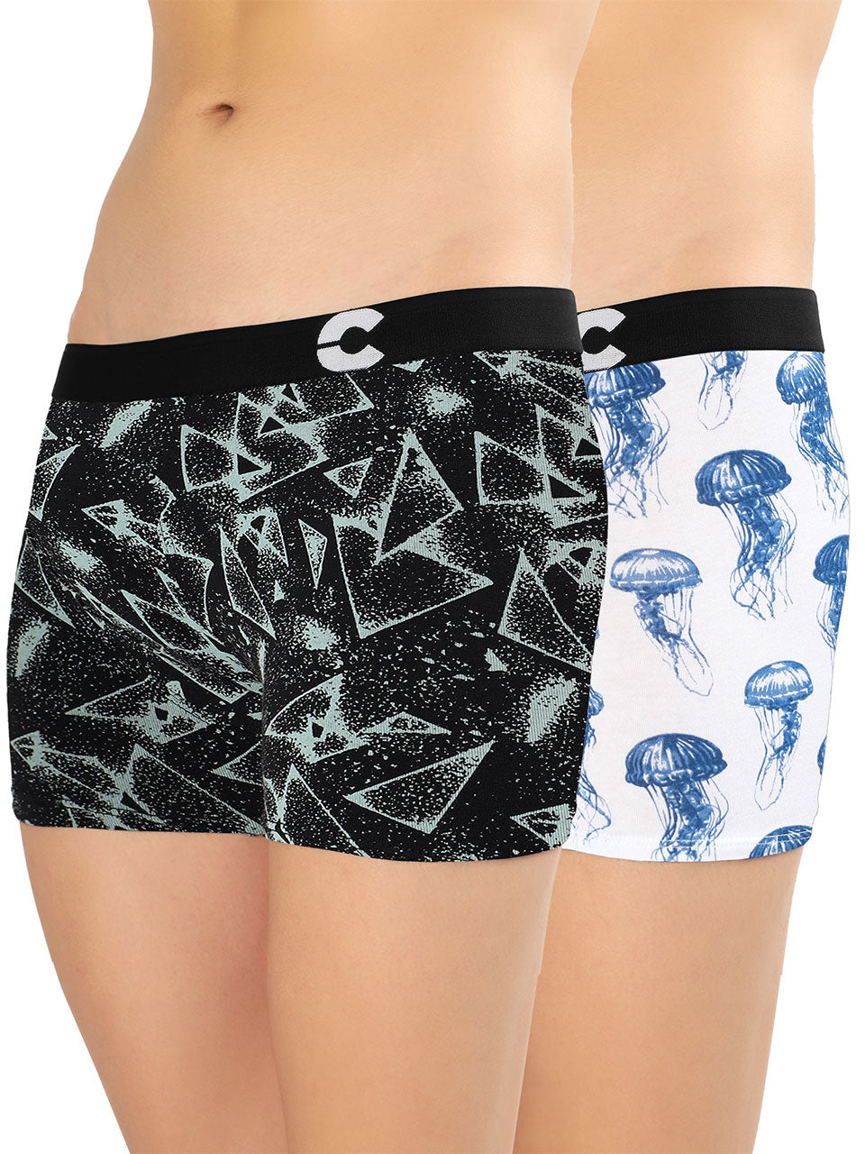 Freecultr Men's Cotton Printed Trunk - Pack Of 2