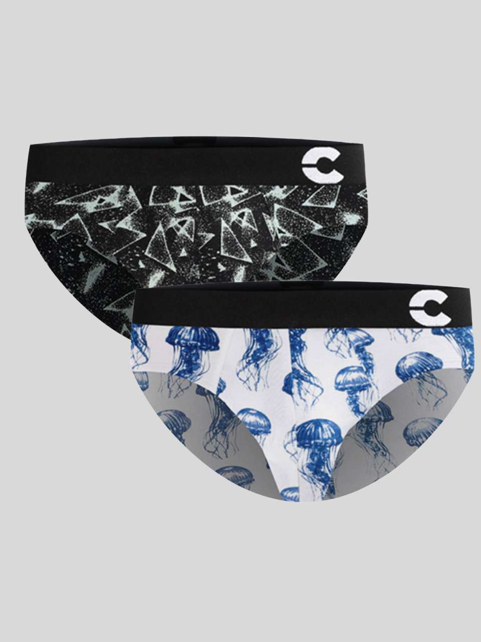 Men's Cotton Printed Briefs (Pack of 2)
