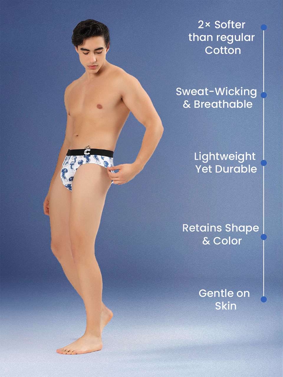 Men's Cotton Printed Briefs (Pack of 2)