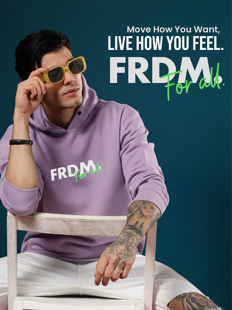 FRDM. Lavender Hoodie