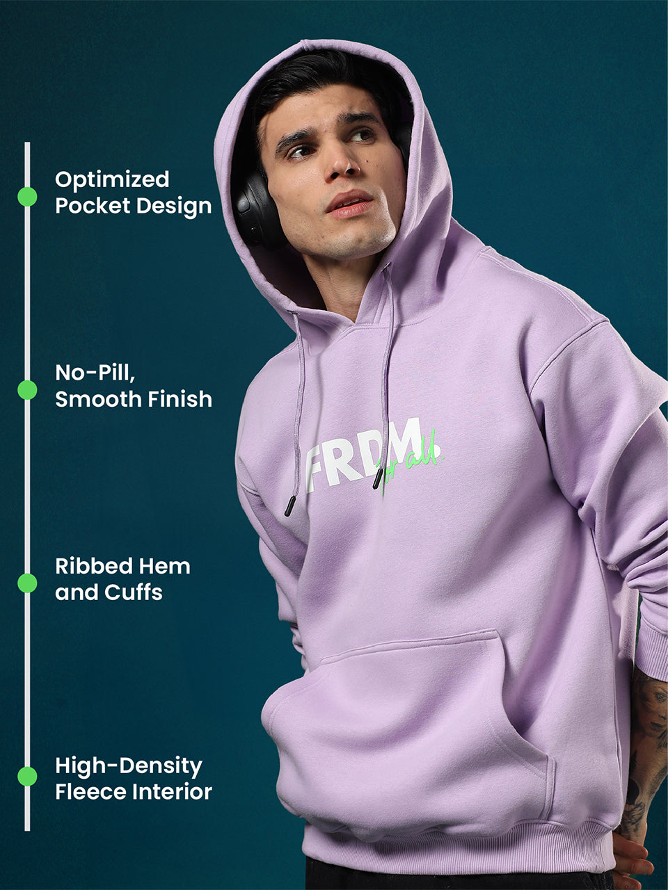 FRDM. Lavender Hoodie