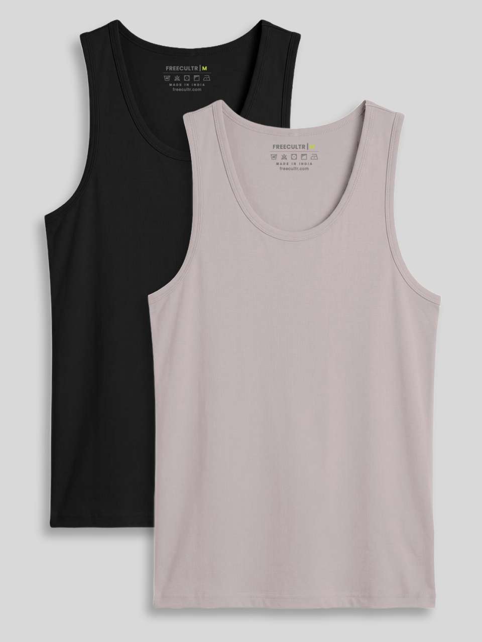 Regular Fit Organic Cotton Comfort Vest for Men (Pack of 2)
