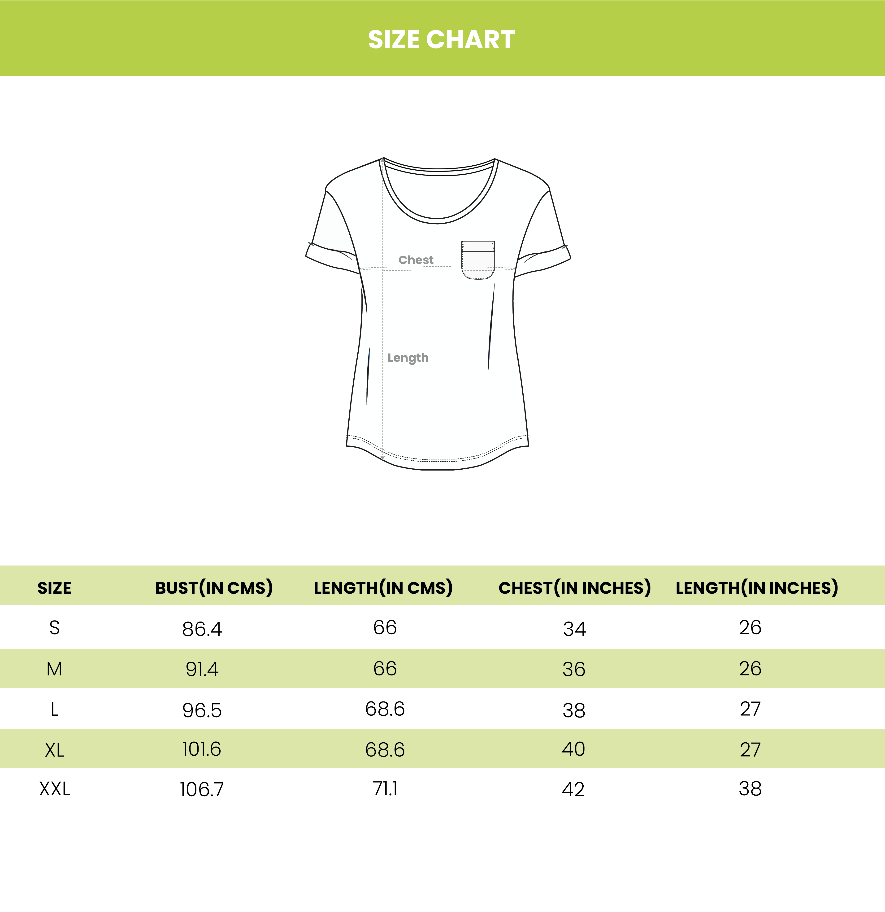size chart image