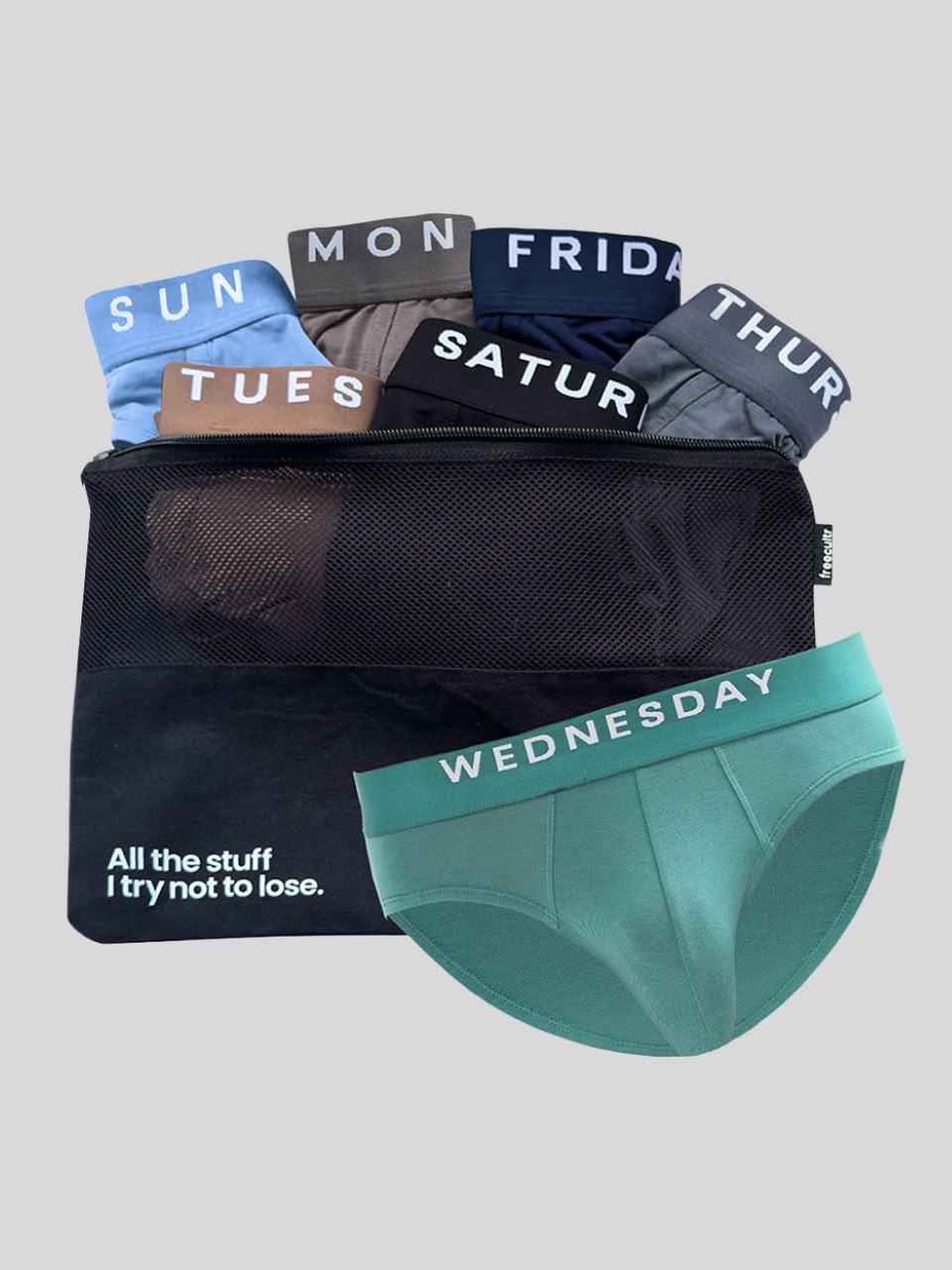 Everyday Expression | Men's Micro-Modal Briefs | Pack Of 7 | Free Pouch Worth ₹499