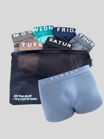 Everyday Expression | Men's Micro-Modal Trunks | Pack Of 7 | Free Pouch Worth ₹499
