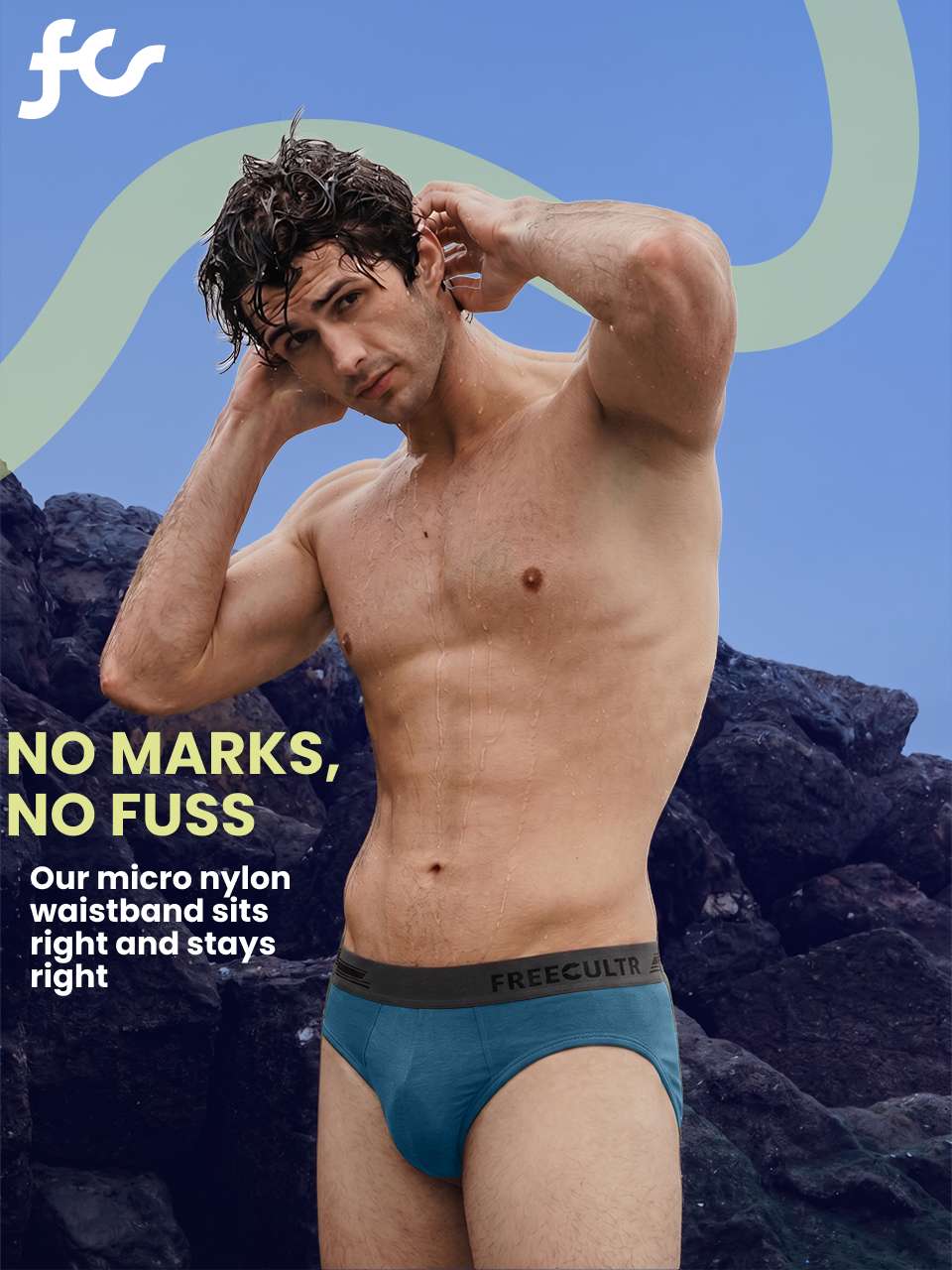 Men's Anti-Bacterial Micro Modal Brief in Contrast Waistband (Pack of 1)