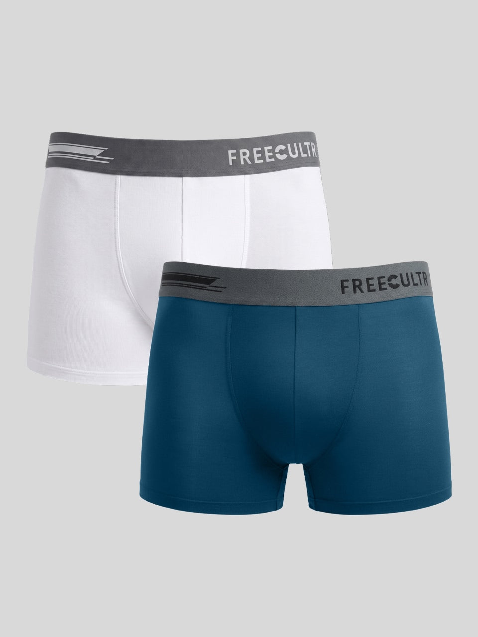 Men's Anti-Bacterial Micro Modal Trunk in Contrast Waistband (Pack of 2)