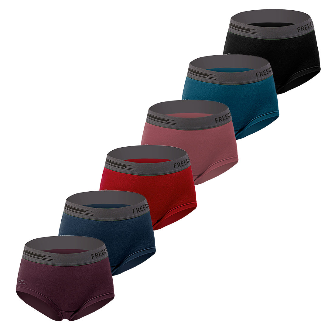 Women's Micro Modal Boxer Briefs (Pack of 6)