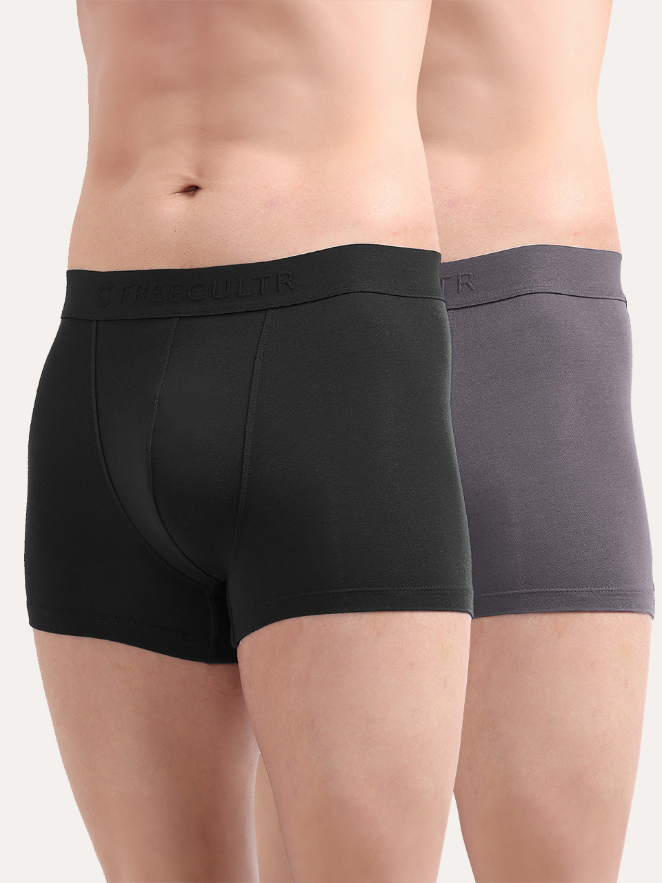 Men's Anti-Bacterial Micro Modal Trunk in Solid Waistband (Pack of 2)