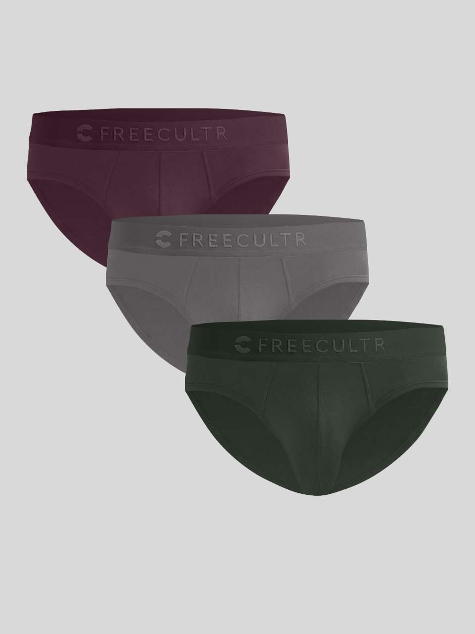 Men's Anti-Bacterial Micro Modal Brief in Solid Waistband (Pack of 3)